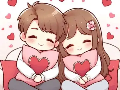 Ảnh chibi Valentine cute, ngập tràn không khí tình yêu