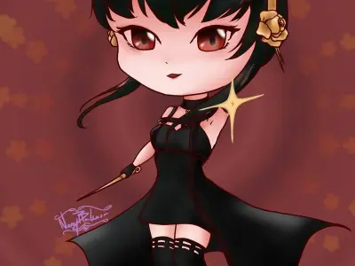Tổng hợp ảnh chibi Yor Forger đẹp và dễ thương cho fan