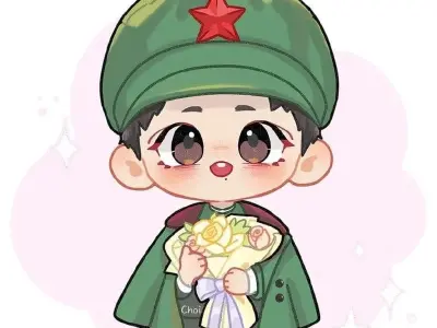 Ảnh chú bộ đội chibi cực dễ thương cho avatar và hình nền