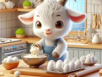 Những bức ảnh con dê chibi dễ thương cực dễ thương