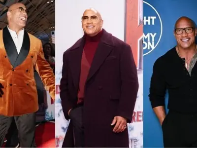 Hình ảnh Dwayne Johnson phong độ và cuốn hút trên thảm đỏ