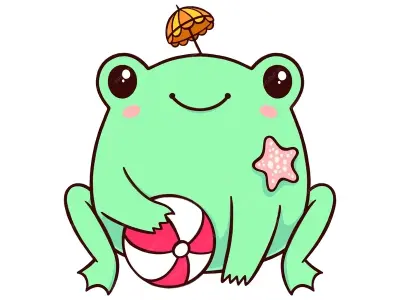 Bộ ảnh ếch chibi cute cực đáng yêu cho avatar mạng xã hội