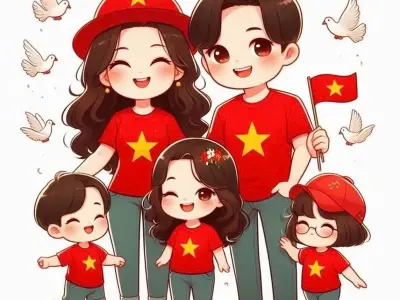 Hình ảnh ảnh Gia đình chibi đáng yêu và ngộ nghĩnh