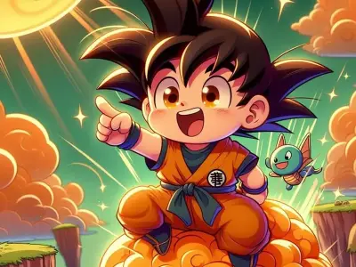 Ảnh Goku chibi cute dễ thương ngầu cực chất cho fan anime