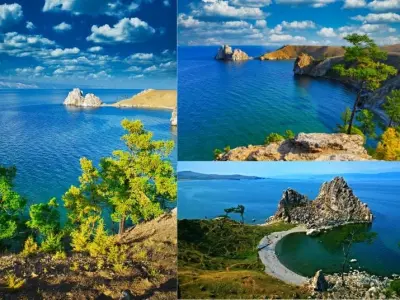 Ảnh hồ Baikal mùa đông tuyệt đẹp với băng tuyết trong suốt