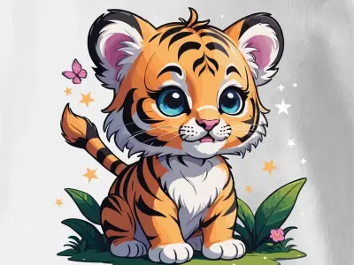 Tổng hợp ảnh Hổ chibi đẹp, dễ thương và sinh động