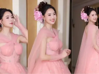 Ảnh Hồng Diễm dịu dàng xinh đẹp trong bộ váy thanh lịch