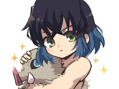 Chiêm ngưỡng ảnh chibi Inosuke ngầu nhưng dễ thương