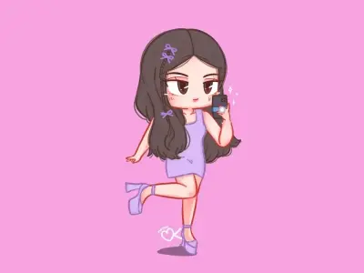 Khám phá ảnh chibi Jennie đẹp lung linh cực cuốn hút