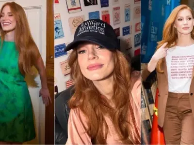 Jessica Chastain thu hút ánh nhìn với vẻ đẹp rực rỡ