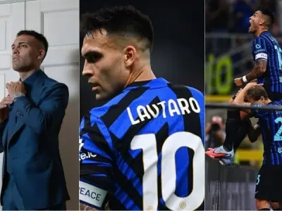 Hình ảnh Lautaro Martínez thi đấu bùng nổ tại Inter Milan