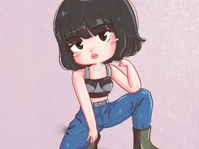 Top ảnh chibi Lisa cute độc đáo dành cho fan Blackpink