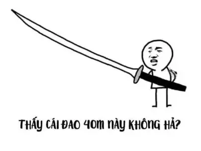 Ảnh meme cầm dao bá đạo khiến dân mạng cười không ngớt