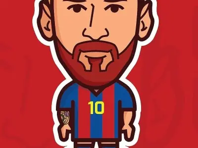 Khám phá ảnh Messi chibi ngộ nghĩnh siêu cute cho fan