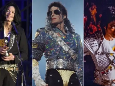 Hình ảnh Michael Jackson với phong cách biểu diễn ấn tượng