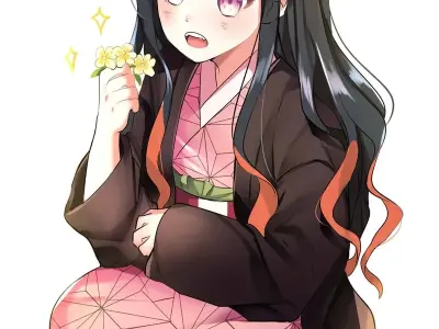 Ảnh chibi Nezuko phong cách dễ thương cho fan Demon Slayer