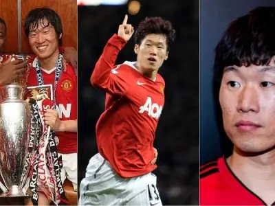 Hình ảnh Park Ji-sung tỏa sáng trong màu áo tuyển Hàn Quốc