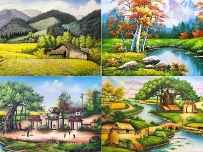 Bộ sưu tập ảnh phong cảnh tranh vẽ độc đáo và sống động