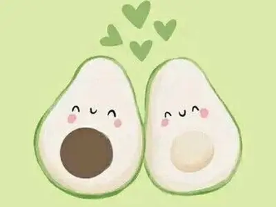 Tổng hợp ảnh quả bơ chibi siêu đáng yêu hút mắt