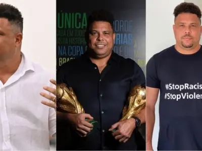 Hình ảnh Ronaldo Nazário tỏa sáng trong màu áo Brazil