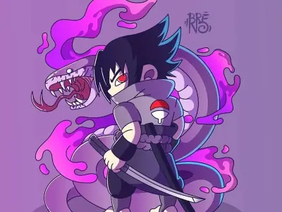 Ảnh Sasuke chibi dễ thương và hài hước cho fan Naruto