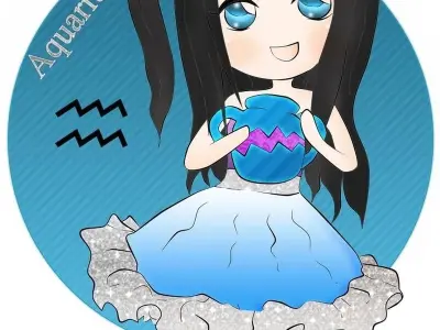 Khám phá bộ ảnh song ngư chibi dễ thương đầy màu sắc