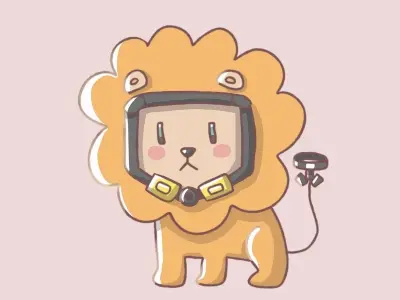 Ảnh Sư tử chibi ngộ nghĩnh cho fan yêu động vật