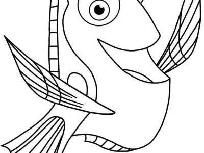 Các mẫu tranh tô màu cá hề (cá Nemo) đẹp nhất cho trẻ em