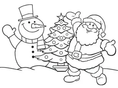 Tranh tô màu cây thông Noel đầy màu sắc cho mọi lứa tuổi