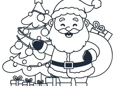 Tranh tô màu đồ vật Noel độc đáo giúp trẻ phát triển sáng tạo