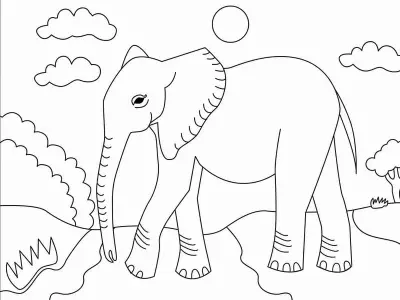 Tải ngay tranh tô màu động vật cho bé mẫu giáo cực đẹp