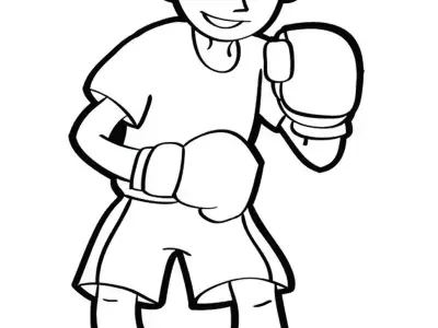 Tổng hợp tranh tô màu găng tay boxing đẹp cho bé yêu thể thao
