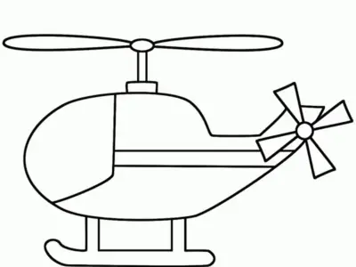 Tranh tô màu trực thăng siêu đẹp giúp bé thỏa sức sáng tạo