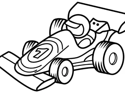 Trọn bộ ảnh tranh tô màu xe đua F1 cho các fan tốc độ