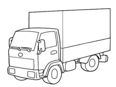 Bộ sưu tập ảnh tranh tô màu xe tải đẹp cho bé sáng tạo