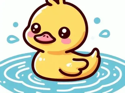 Ảnh vịt chibi ngộ nghĩnh cho fan yêu động vật dễ thương