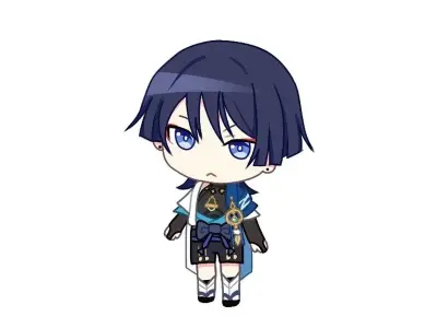 Ảnh Wanderer chibi đáng yêu khiến cộng đồng thích thú