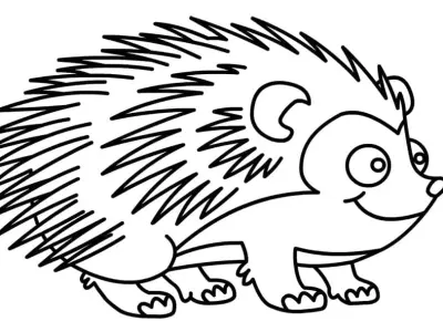 Những tranh tô màu con nhím cho bé đáng yêu tuyệt vời