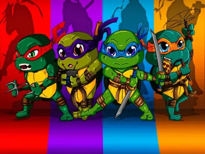 Ảnh chibi Ninja nét tinh nghịch của những sát thủ bóng đêm