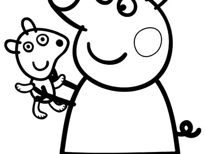 Bộ tranh tô màu Peppa Pig đáng yêu cho bé thỏa sức sáng tạo