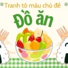 Khám phá 100+ Tranh Tô Màu Đồ Ăn Cute Mini Cho Bé