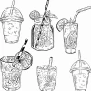 Tranh Tô Màu Trà Sữa Cute: Khám Phá Thế Giới Bubble Tea Sáng Tạo