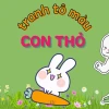 Tuyển tập tranh tô màu con thỏ đáng yêu cho bé thỏa sức sáng tạo