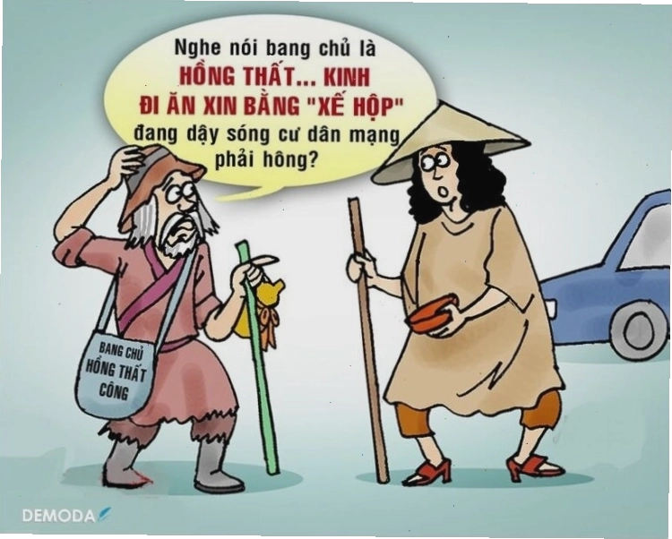 Ảnh chế ăn xin hài hước trên mạng xã hội