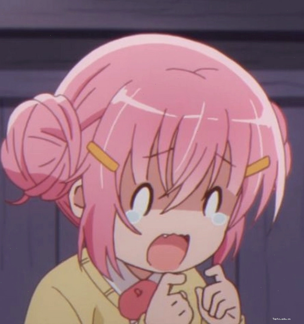 Ảnh meme anime với biểu cảm khóc