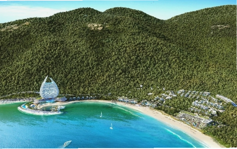 Bãi biển Đầm Trầu Côn Đảo với cát vàng và ghềnh đá hùng vĩ