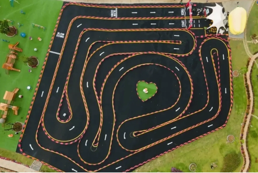 Bản đồ đường đua Go Kart tại Khu du lịch Rừng Thông Núi Voi