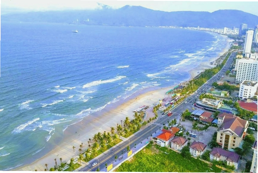 Bản đồ Việt Nam thể hiện đường bờ biển dài