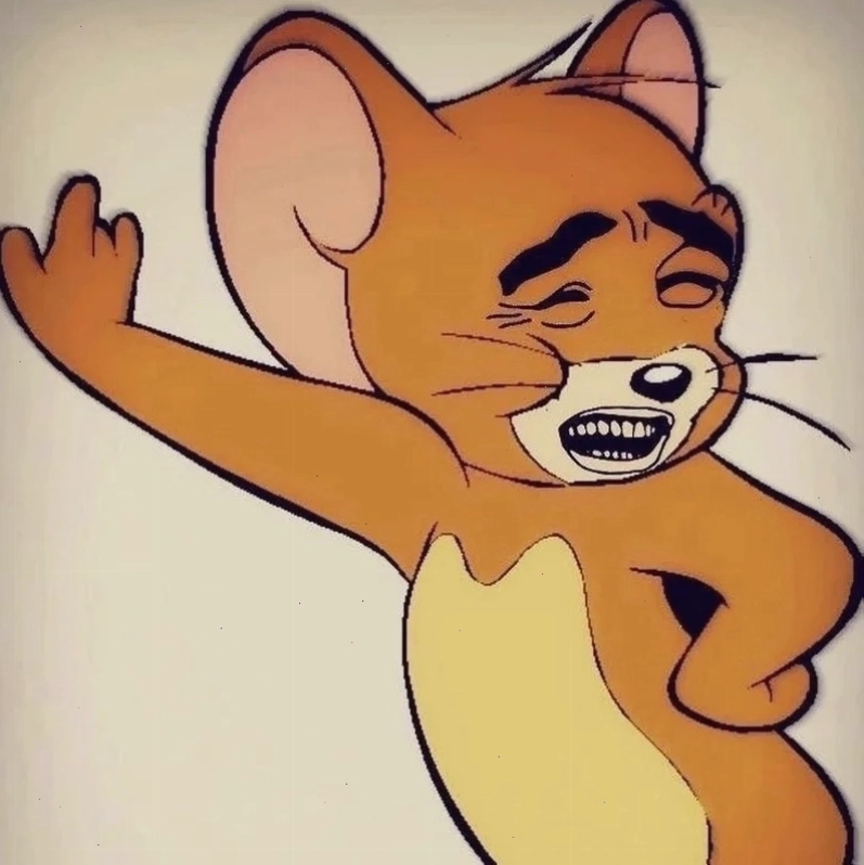 Biểu cảm đỉnh cao trong jerry meme face khi đang ẩn nấp