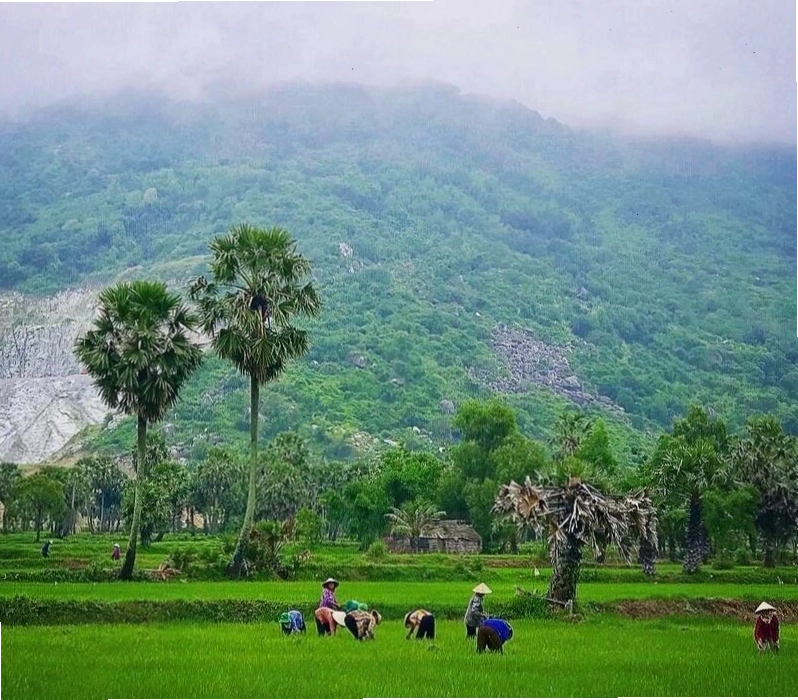 Cảnh quan thiên nhiên hùng vĩ của vùng Thất Sơn An Giang